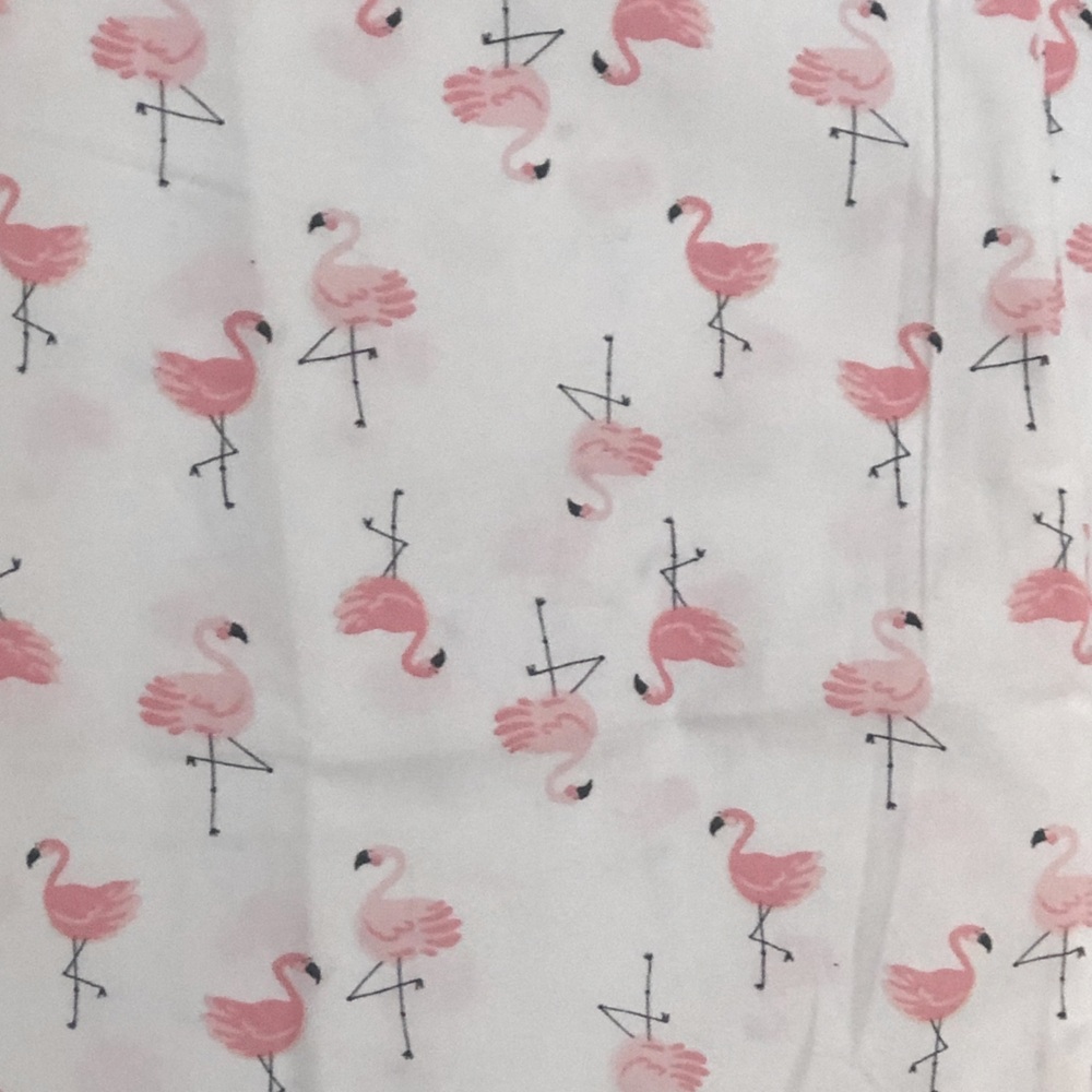 Cotton Set of 2 Pillowcases pink flamingo NWT - Picture 3 of 4